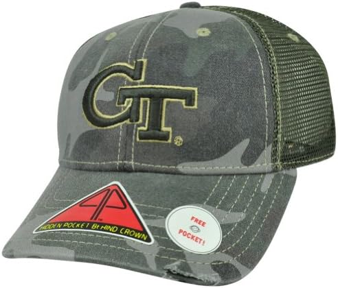 Georgia Tech Yellow Jackets Camo Mesh Deliverance Hat