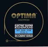 Optima 24 K Gold Plated Electric Guitar Strings .009-.042