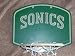 Vintage Seattle SuperSonics Glo-In-The-Dark Hang-Over-the-Door Rigid Plastic Mini Basketball Hoop. 9.75