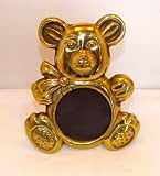 Brass Metal Teddy Bear Picture Frame