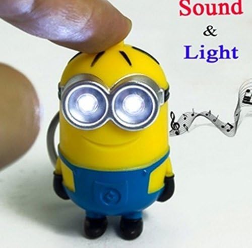 New Minions Toys Cartoon Movie Despicable Me 2 3D Mini Minion Keychains PVC