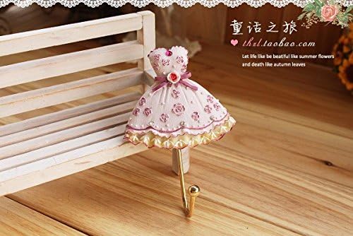 After European-style garden home furnishings wrought iron coat hooks coat hooks door hooks Korea creative roses - Single hook
