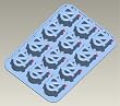 UNC- North Carolina Silicone Ice Tray / Candy Mold (2 Pack)