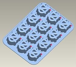 UNC- North Carolina Silicone Ice Tray / Candy Mold (2 Pack)