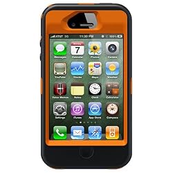 Otterbox Defender Realtree Series Hybrid Case & Holster for iPhone 4 & 4S - Retail Packaging - Blaze Orange/Max 4 Camo Pattern