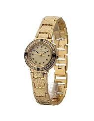 Yves Camani Lady Sapphire L-31051GP-S Ladies Watch Quartz Analogue Beige Dial Golden Steel Strap
