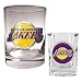 Los Angeles Lakers NBA Rocks Glass & Square Shot Glass Set - Primary Logo by Great American Products