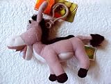 Shrek Movie Keyring - Donkey Stuffed Plush Zipper Pull Keychain