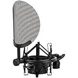 Nady SSPF-4 Spider Shockmount with Integrated Pop Filter - fits any microphone with 38-53mm diameter - Vocal recording, large condenser set up