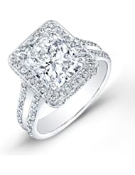 certified 1.00 ct PRINCESS cut diamond wedding engagement anniversary bridal ring set band