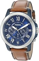 Fossil Men's FS5151 Grant Analog Display Quartz Brown Watch