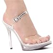 Ellie Shoes Women's 502-BROOK, 5" Heel Clear Sandal