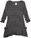 Paperdoll Girls 7-16 Stripe Tunic With Pockets,Navy/Heather Grey,Medium