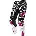 Fox Racing 180 Women's Motocross Motorcycle Pants w/ Free B&F Heart Sticker Bundle - Black/Pink / Size 9/10