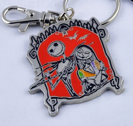 Jack Sally Nightmare Before Christmas Keychain Halloween