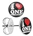 I Love Heart One Direction Stainless Steel Stud Earrings