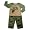 Baby Togs - Toddler Boys Long Sleeve Pajamas, Olive, Khaki (Size 2T)