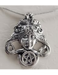 The Summer Goddess with Pentacle in Sterling Silver Made in America