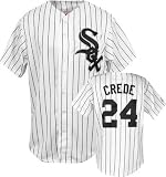 Joe Crede Chicago White Sox Home Pinstripe MLB Replica Jersey