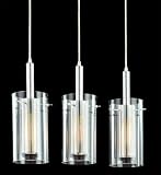 Sonneman Zylinder 3-Light Modern Pendant Chandelier