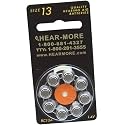 Hear-More Quality Hearing Aid Batteries by Rayovac - Size 13 (Package of 8)