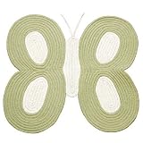 Tadpoles Butterfly Braided Rug - Sage (32x34)