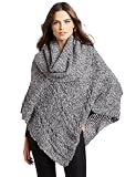 Ella moss Women's Aquaris Wrap Poncho, Grey, X-Small/Small