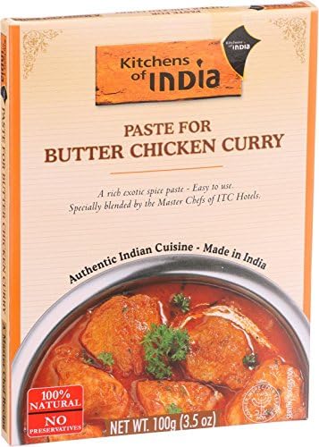 Kitchen Of India Paste - Butter Chicken Curry - 3.5 oz - Case of 6