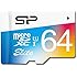 Silicon Power 64GB up to 85MB/s MicroSDXC UHS-1 Class10, Elite Flash Memory Card with Adaptor (SP064GBSTXBU1V20SP)