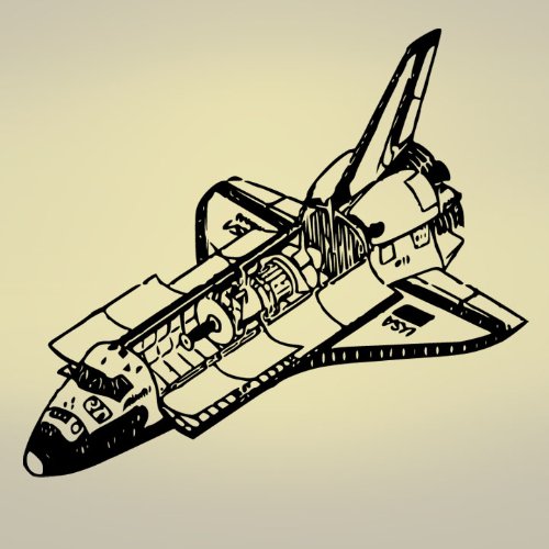 new year Vinyl Decal Sticker Space ShuttleB002WVFO56