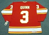 PAT QUINN Atlanta Flames 1976 CCM Vintage Throwback Away NHL Hockey Jersey