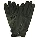 Men's Leather Light Thin Driving Biker Zipper Gloves, Medium