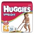 Huggies Snug & Dry Diapers Step 4, 31-Count (Pack of 4)