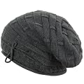 Coole Long Beanie M�tze / Strickm�tze mit Bindeb�ndchen