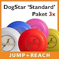 DogStar Hunde-Frisbee Paket "Standard" 3x - div. Farben