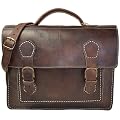 Borsa a tracolla Gusti Pelle Vintage portatile spalla maniglia Uni Scuola Marrone B7A