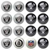 Oakland Raiders NFL Home vs. Away Billiard Balls Full Set (16 Ball Set) by Imperial International