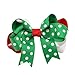 Mookiraer® Christmas Cute Baby's and Girl's Grosgrain Hair Bows Hair Clips Barrettes 6 Pack (SD565)