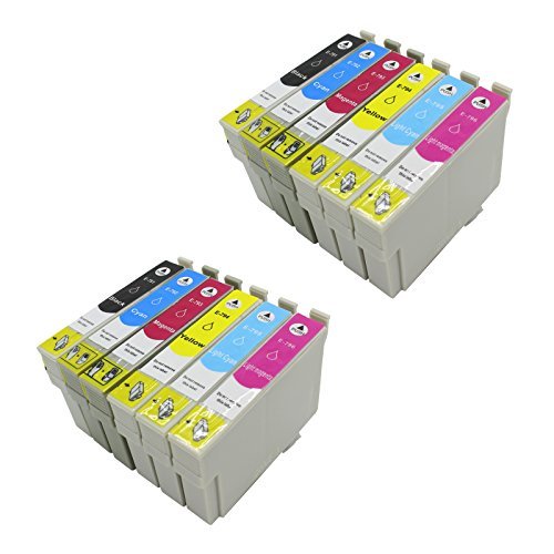 12 PACK T079 Remanufactured Inkjet Cartridges for Epson T079 T079120 T079220 T079320 T079420 T079520 T079620 Compatible With Epson Artisan 1430, Stylus Photo 1400 (12 Pack)