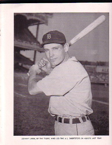 Johnny Lipon Detroit Tigers Baseball Magazine Photo circa 1949