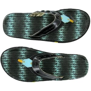 CHRISTIAN AUDIGIER Ed Hardy Tattoo Bruno Graphics Mens Shoes Flip Flops Sandals Casual Thongs Black Sz