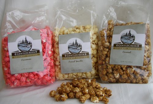 Six Bags of Gourmet Flavored Popcorn (One bag of each English Toffee, Cheddar Cheese,... by Gentle Creek Popcorn