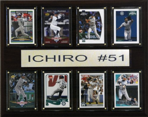 MLB Ichiro Seattle Mariners 8 Card Plaque