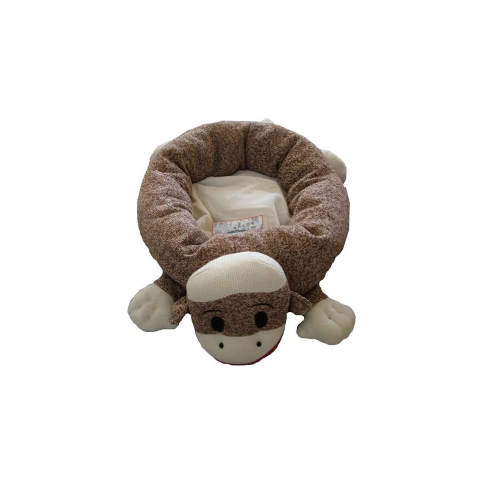 sock monkey dog bed