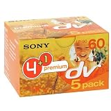 Sony DVM 60 PRE mini DV-Camcorder-Kassette (60min) 4+1er Aktionspack