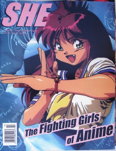 She Magazine (Adult Subjects) Vol.#2 #10 1998 Featuring Fighting Girls Of Anime, Cynthia Khan, She Cats Of The Lost Jungle, Etsuko (sue) Shiomi, & U S Movie Reviews