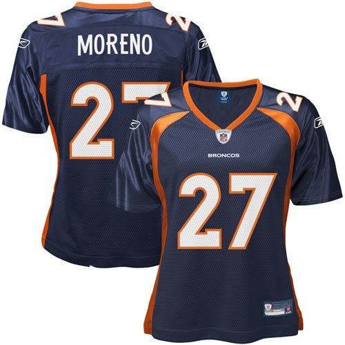 Reebok Knowshon Moreno Denver Broncos Women's Replica Jersey - Navy Blue (Medium)