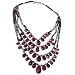 Layered Necklaces in Silver & Gemstone 18.25 inches