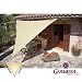 Corasol Premium Sonnensegel, 3,6x3,6x3,6m, dreieckig, sandbeige