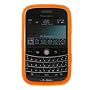 Solid Orange Durable Rubber Soft Silicone Skin Cover Case for RIM Blackberry Bold 9000 Smartphone